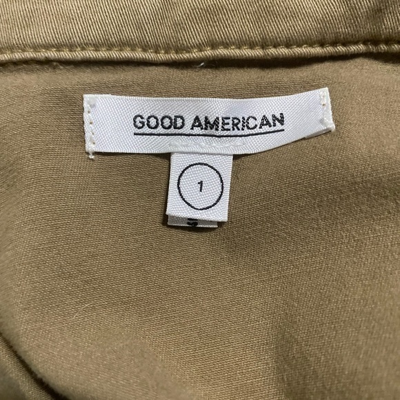 COPY - Good American The On Duty Tie Waist Jumpsuit in Khaki Tan Size 1 (Small) - Picture 6 of 10
